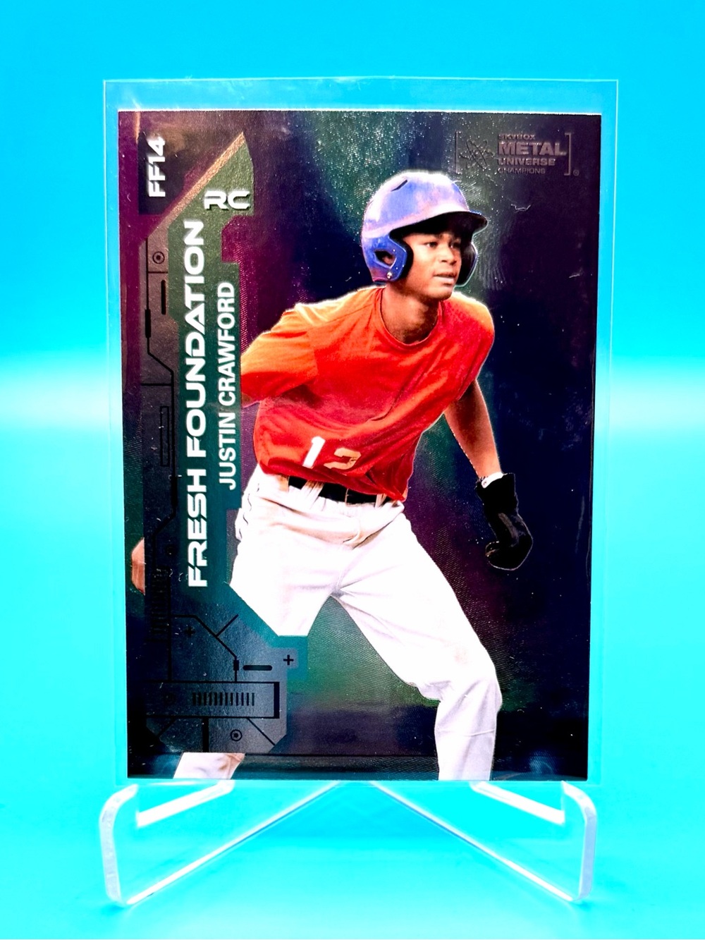2023 Skybox Metal Universe Champions🔥Justin Crawford Fresh Foundation! 🤩 #FF14